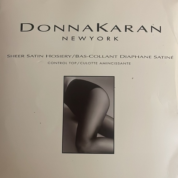 Donna Karan Accessories - NWT Donna Karan Sheer Satin Hosiery Control Top Medium color Marble